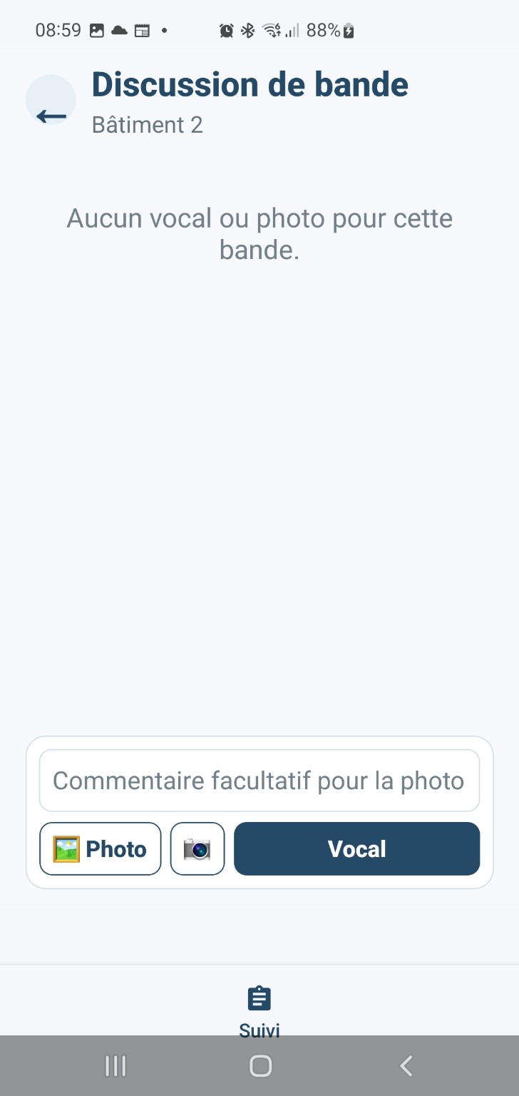 Discussion de bande avec photos dans AviGest Pro